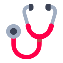 Red stethoscope